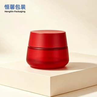 现货膏霜瓶sk2大红罐子50g面霜空瓶广口玻璃瓶 化妆品分装瓶批发