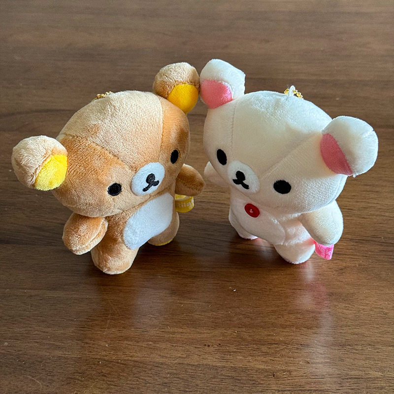 日本のかわいいリラックマぬいぐるみペンダントベーシッククマ人形キーホルダーバッグペンダント|undefined