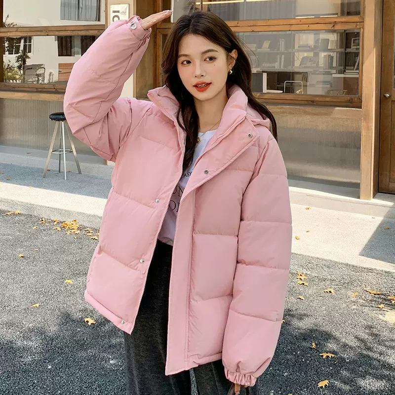 羽绒棉服女短款2024年新款加厚棉衣面包服韩版宽松棉袄冬季外套潮