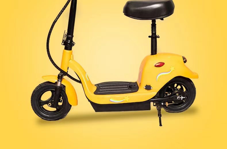 Suitable for Little Dolphin electric vehicle, mini foldable unisex scooter, small two-wheeled electric bike with lightweight lithium battery