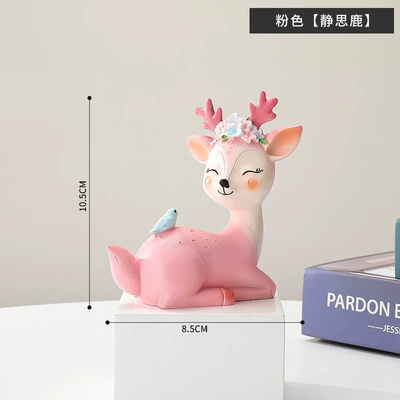 Car ornaments Car Interior Accessories, Cute - pink-jingsi-deer