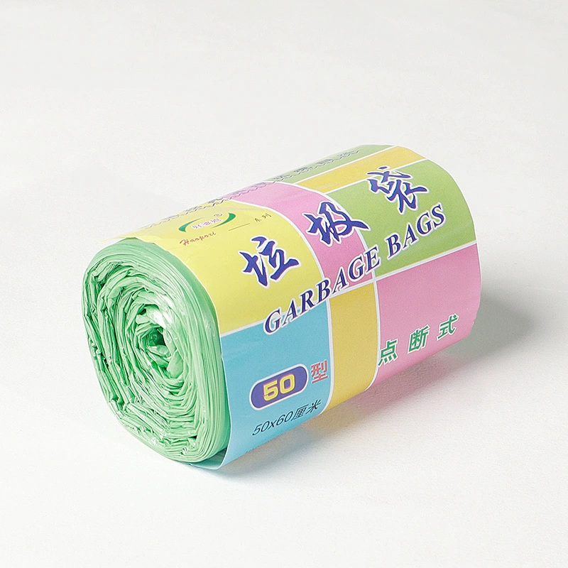 Непрерывный рулон мешок мусора красочные одноразовые мешок мусора точка останова мешок мусора новый материал сильная тяга мешок мусора оптом