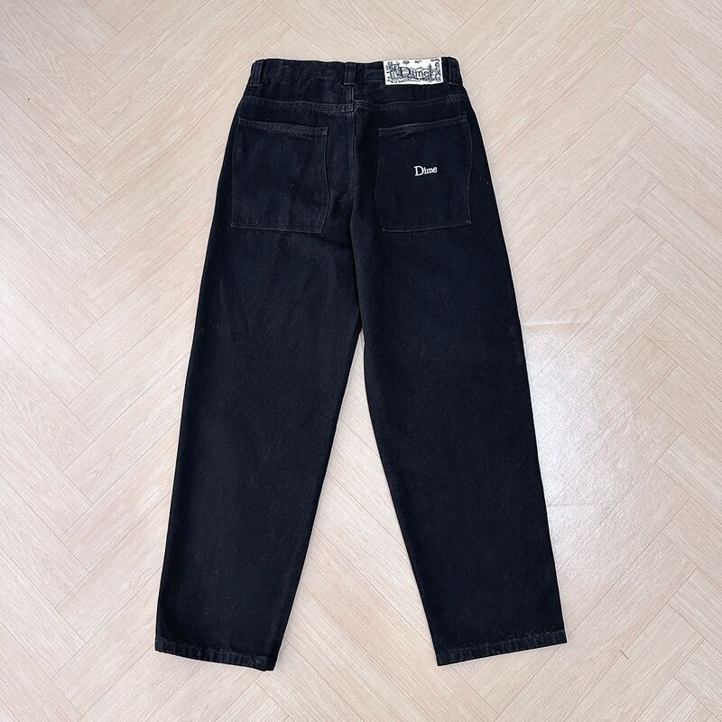 Dime Baggy Straight Tube Loose Casual D Trendy Street Skateboard Men ENIM PANTS Wash Water Denim Length Dime Baggy Straight Tube Loose Casual D Trendy Street Skateboard Men ENIM PANTS Wash Water Denim Length