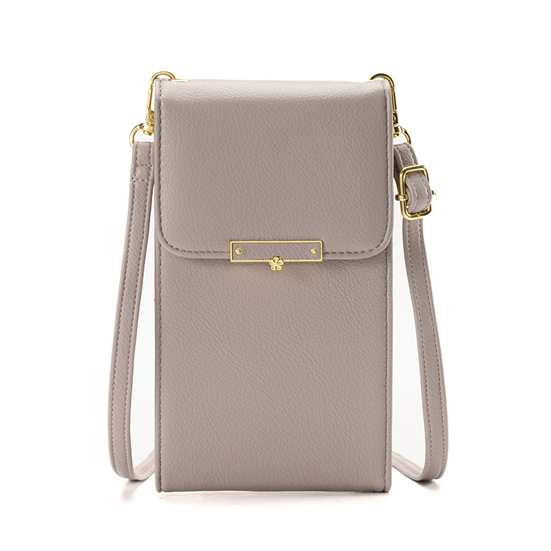 2024 nuevo japonés y coreano crossbody bolsa de teléfono de moda bolsa de hardware multi-funcional ajustable bolsa de hombro clip de la cartera de las mujeres