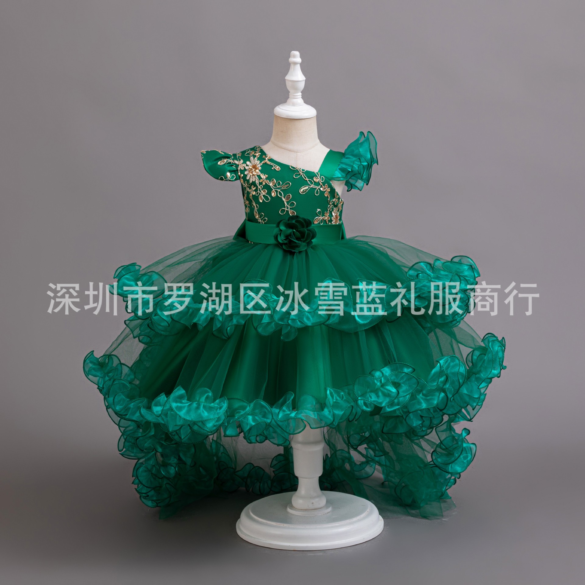 Amazon vestido de niñas vestido de princesa vestido de fiesta de cumpleaños vestido de piano espectáculo pastel de malla vestido de niños