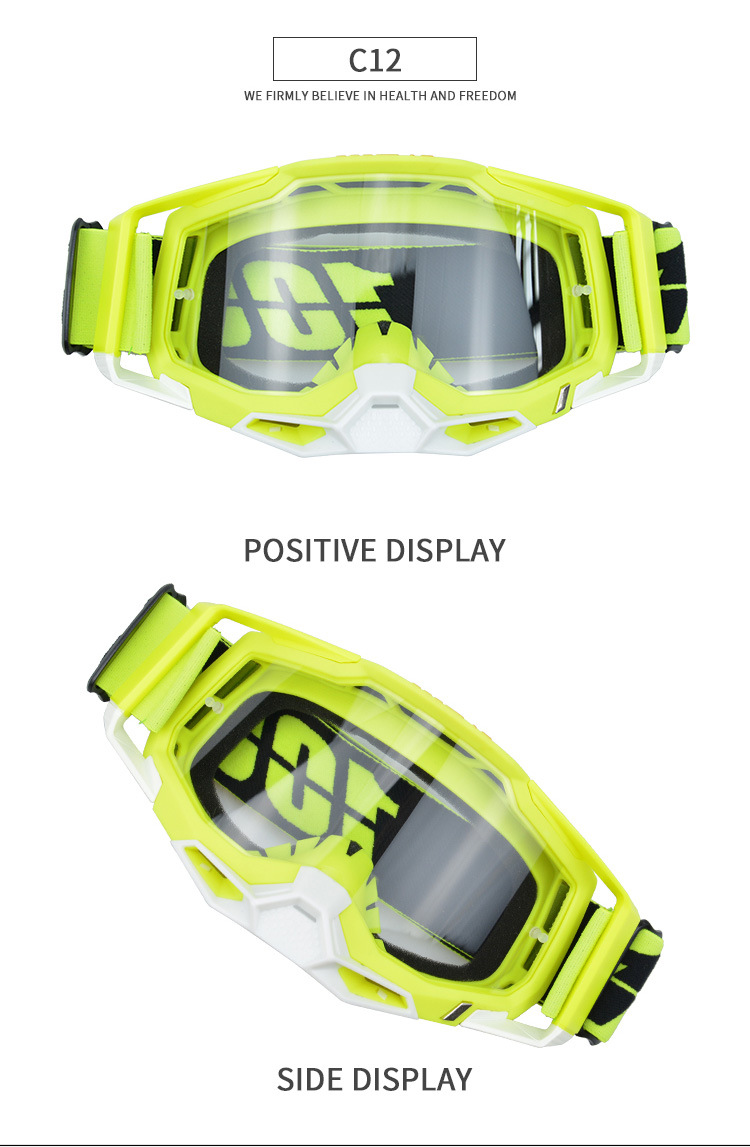 2023 New Colorful Motorcycle Windshields, High Definition Speed Windproof Sandproof, UV Resistant Off Road Helmet and_voghion.com