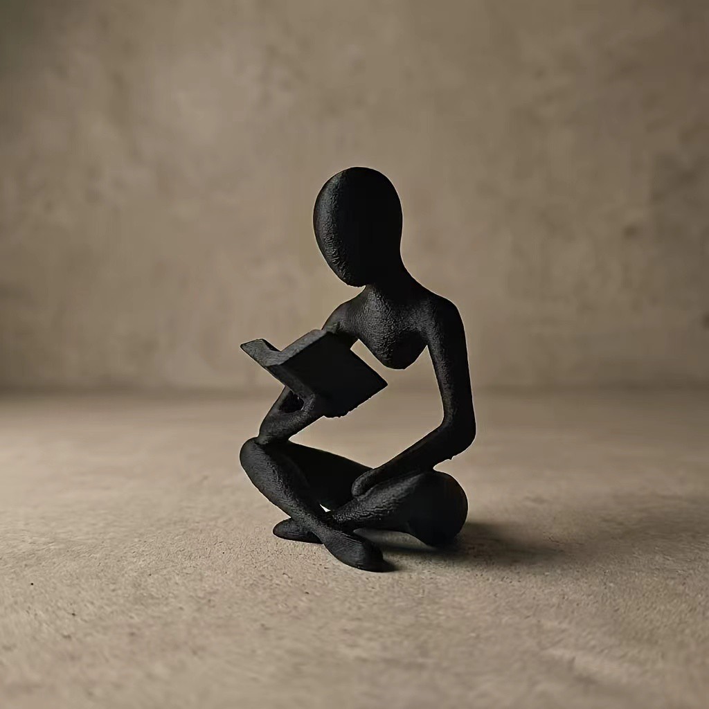 Nuevos productos transfronterizos impresión 3D minimalista abstracto lector estatua decoración decoración de escritorio decoración del hogar arte moderno