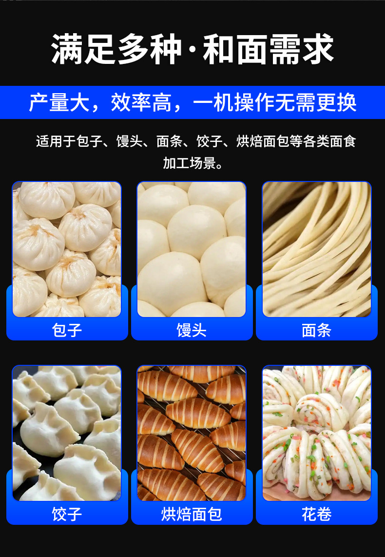 25 kg Dough Mixer Manufacturer Household Commercial Dough Kneading Baking Noodle Food Processing Equipment 25 Central Kitchen
