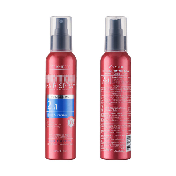 KORMESIC Cross-border full English keratin leave-in hair care spray…