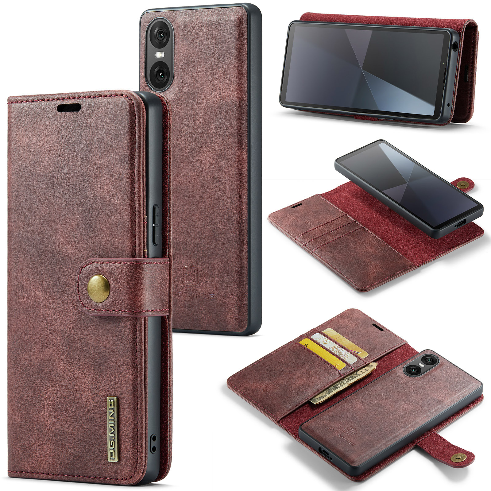 For Sony Xperia 10 VI Mobile Phone Case Xperia 1 VI 2-in -1 Split Leather Case 2024_voghion.com