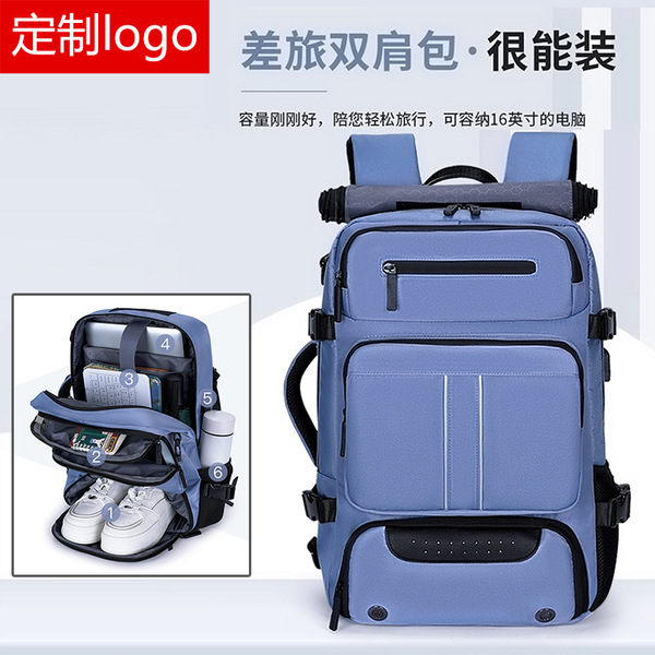 Men's waterproof backpack for traveling