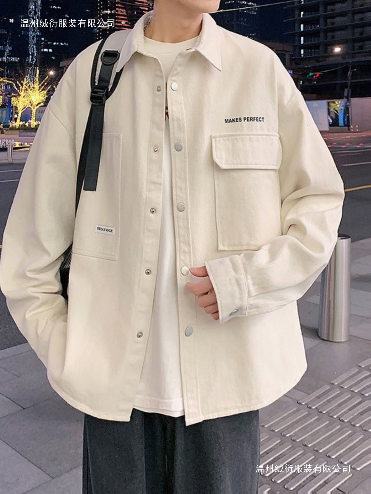 Men's Shirt Jacket Spring High-Quality Youth Early Autumn Workwear Sun Protection Jacket Japanese Casual Thin Summer Wear