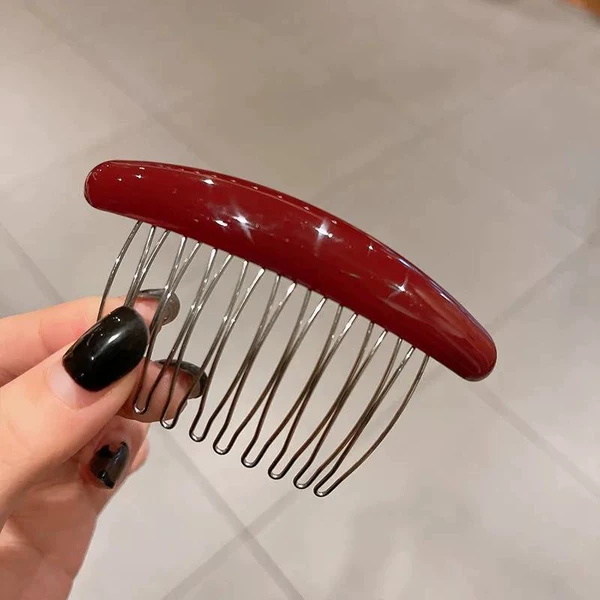 Glossy comb-Wine Red