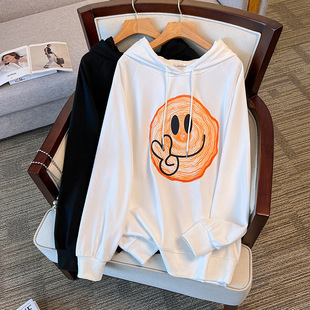 200/350 plus fat plus size 300 loose slimming new chest circumference 150/170 pullover sweater 6711