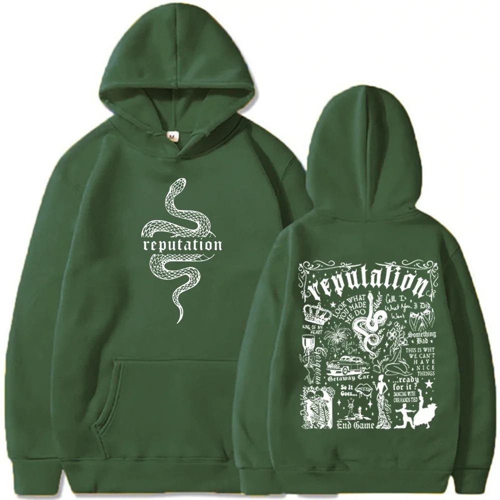 Reputation Hoodie Pop Music Hoodie Taylor Music Sweatshirt M