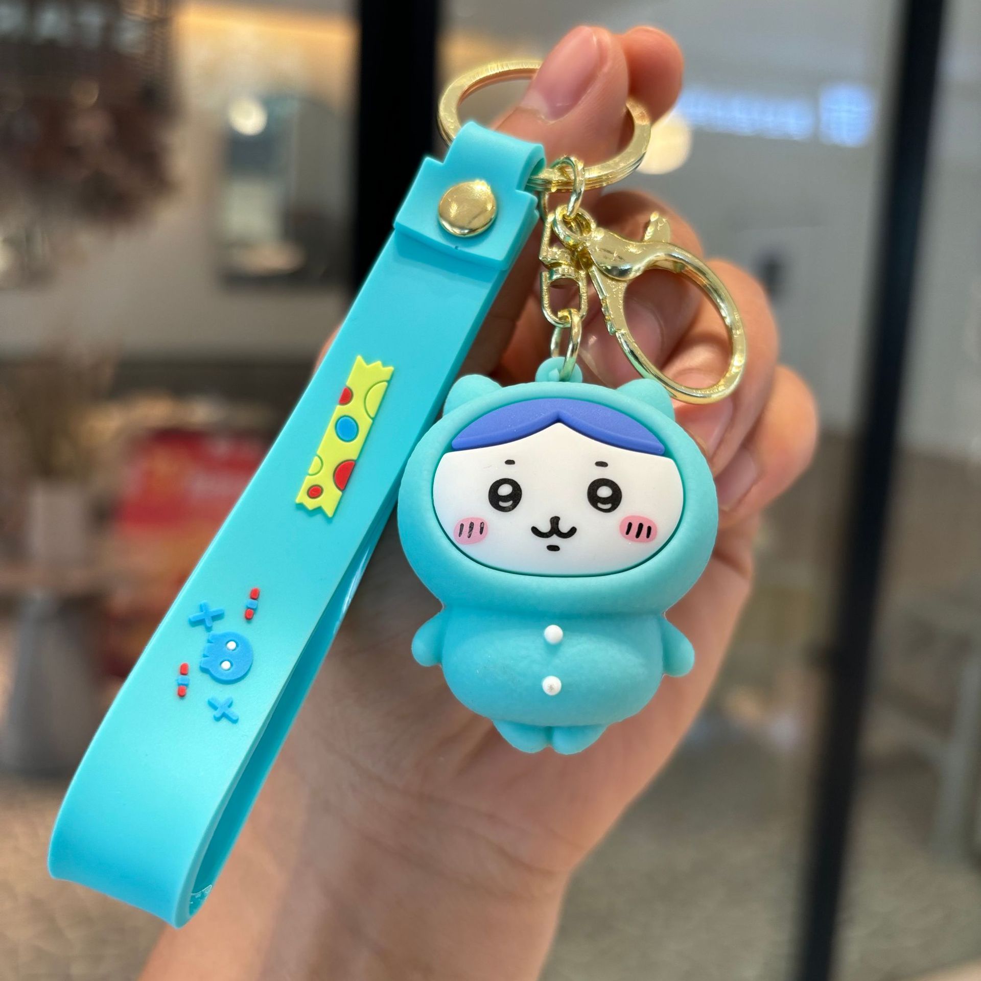 2 a generación Chiikawa llavero Chiikawa muñeca colgante bolso de coche colgante llavero de la máquina