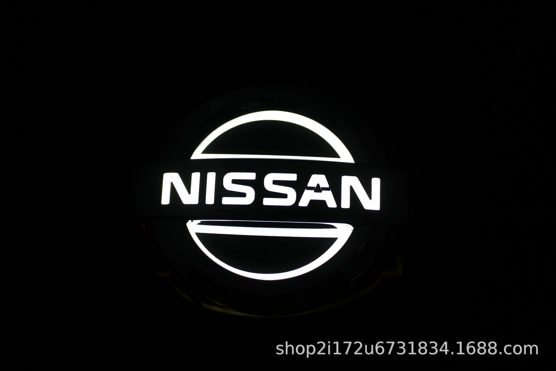 Suitable for 5D Nissan Car Logo Light-Up Led Rear Emblem Lights for X-Trail, Patrol, Tiida, Livina, and Duke