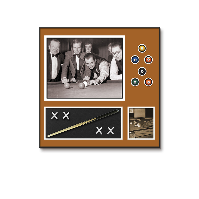 Sala de billar Pintura colgante Sala de billar tridimensional Mural Pintura de decoración de restaurante tridimensional Pintura colgante de billar