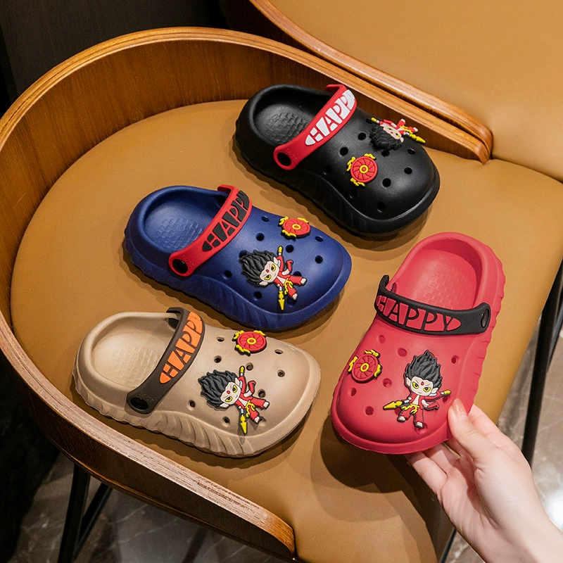 Детские летние мультфильм non-slip обувь для мужчин и женщин для мальчиков, мягкая подошва