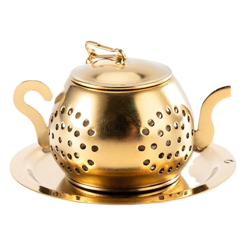 304 de acero inoxidable colador de té lindo creativo colador de té pequeña tetera colador de té