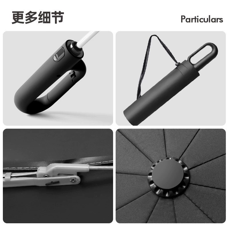 Automatic Big Handheld Umbrella, Thickened Canopy, 21/23/27-inch Options