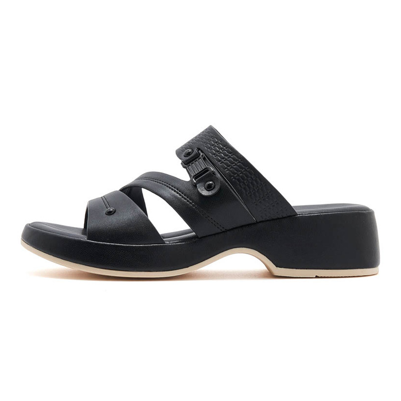 Dép sandal nữ quai chữ V đế xuồng đi biển chống trượt cỡ lớn V222-2 — Màu đen, Màu xanh lá, Màu mơ chi tiết 33