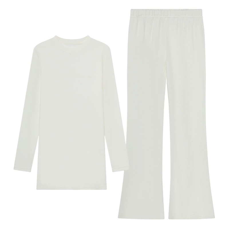 Женский флисовый костюм, удлиненная Базовая рубашка, брюки из рога, осень и зима, новый повседневный костюм из гиалуронового флиса