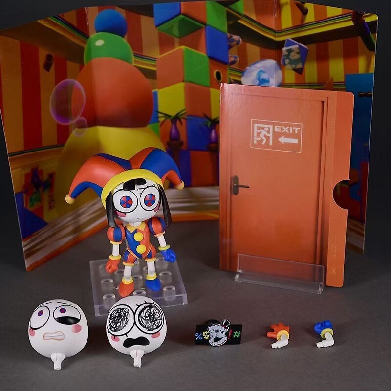 Magical Numbers Circus 2583 #   Pamni Q Version Nendoroid Clown Movable Doll Boxed Figure