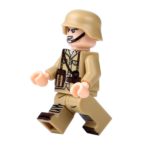 Cross-border World War II military figure third method army soldier small particle children's assembly toy accessories gift