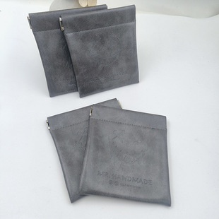 Simple Printable Logo Portable Lipstick Bracelet Earrings Headset Jewelry Cosmetic Automatic Closure Storage Bag