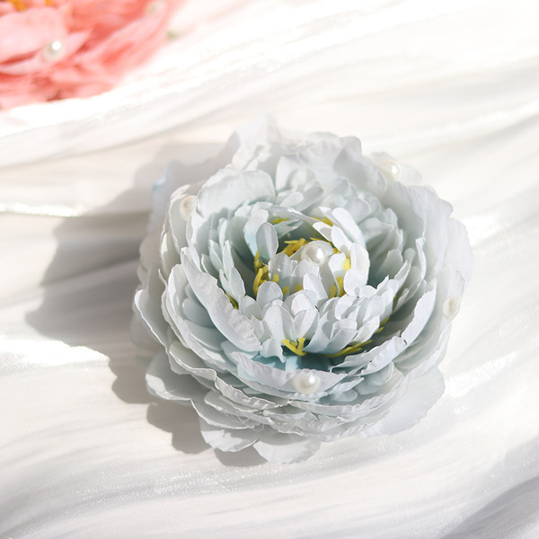 Ancient wind peony silk flower 3 Hanfu Datang silk hair hairpin hair…