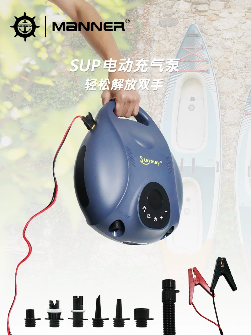 SUP paddle board electric air pump battery clip power supply high-pressure electric air pump inflate boat kayak 25 PSI