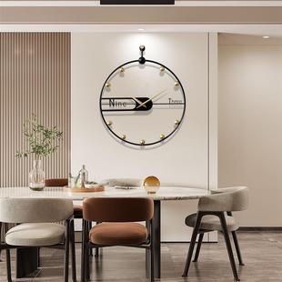 Modern Minimalist Wall Clock for Living Room, Creative Trendy Home Clock, Stylish Wall-Mounted Watch, Elegant Decorative Light Luxury Clock