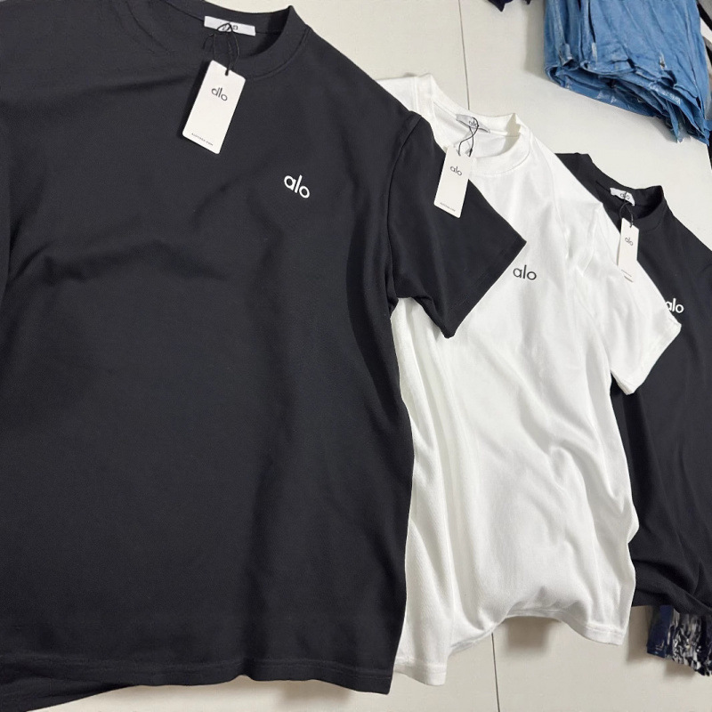 Unisex Pambıq Fутболка, Sinə üzərində Tikmə Loqo