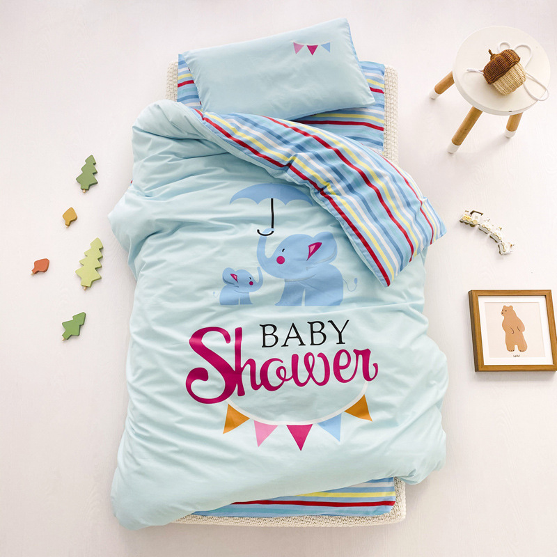 비가 오는 아기 코끼리 (클래스 A/항균/진드기 방지/0 포름 알데히드)