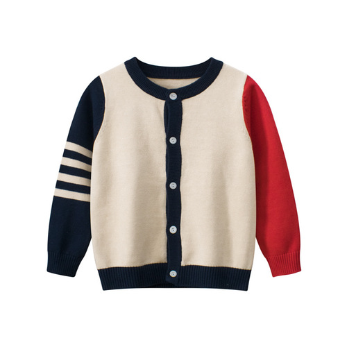 27kids Korean style children's clothing spring new style 2024 children's sweater jacket sweater boy baby clothes wholesale