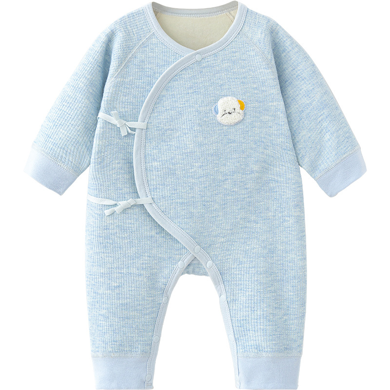 Primavera, otoño, invierno, ropa para bebés recién nacidos, calor, 0 más vello, monje de marzo, ropa de otoño, jaqueta de nacimiento, bata de bebé