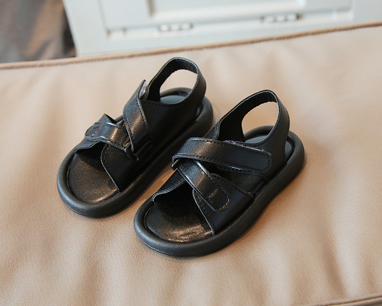 Versione coreana casual Velcro 2022 estate nuove scarpe da spiaggia per ragazzi e ragazze tendenza per sandali per bambini di piccole e medie dimensioni_voghion.com