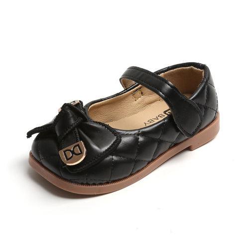 Spring and Autumn New Girls White Leather Shoes Performance Shoes Princess Shoes Small Leather Shoes Children Students Soft