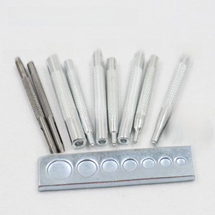 11件套四合扣工具 633/655/831/201鉚釘底座 四合扣底座 打孔沖