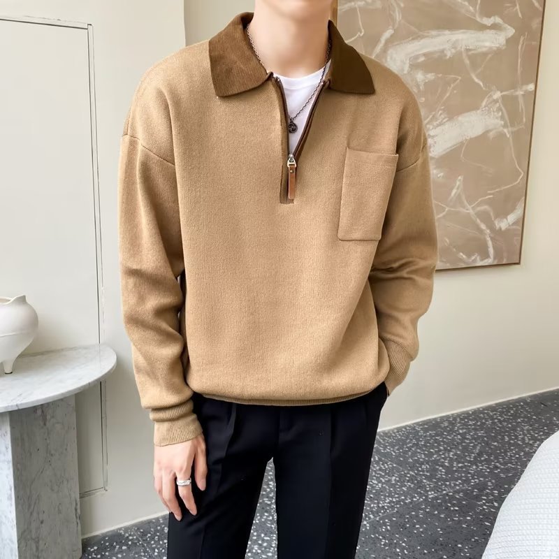 Knitted autumn polo
