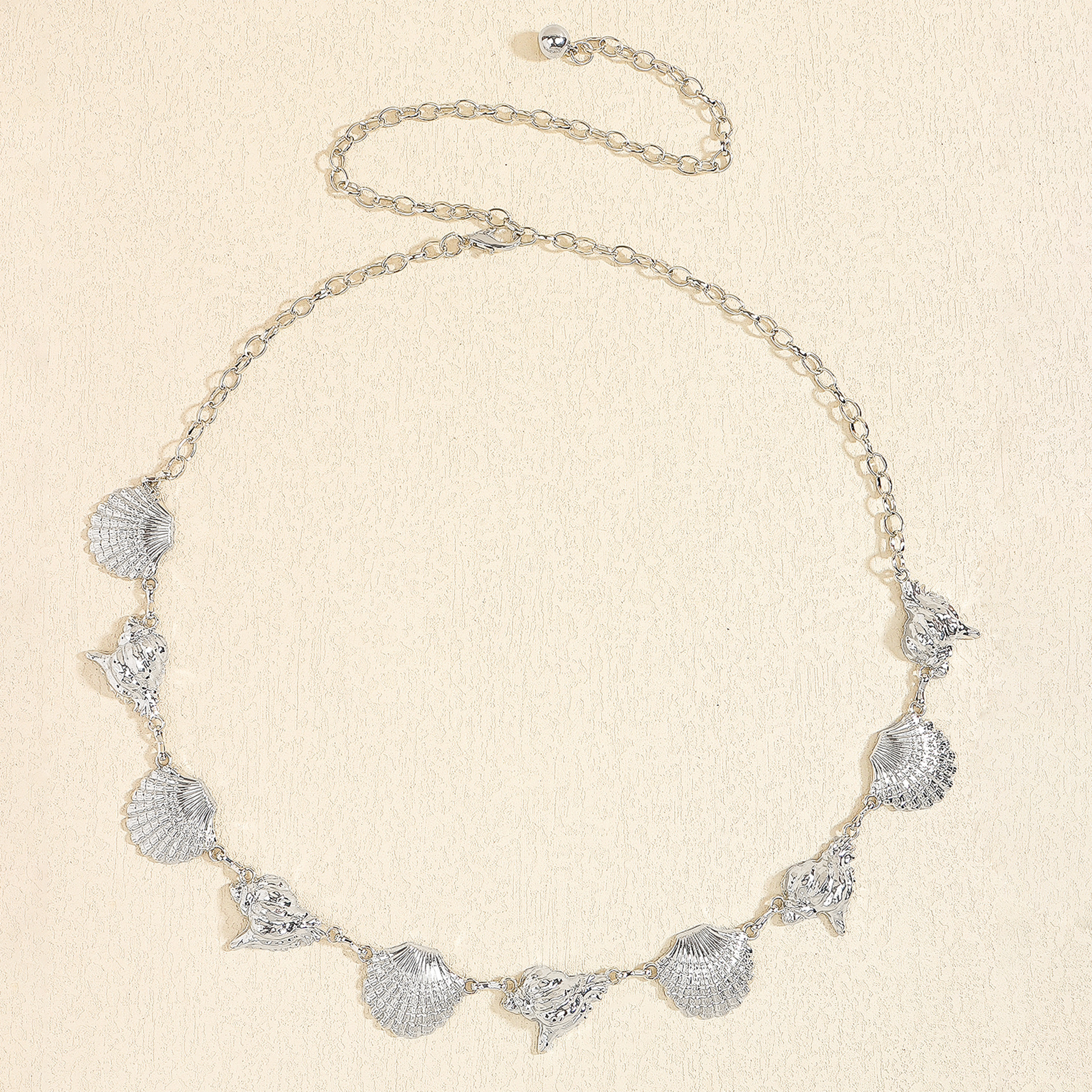 Basic Retro Geometric Starfish Metal Shell Unisex Chain Belts display picture 9