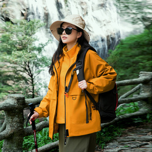[The Story of Rose] Liu Yifei's Three-in-One Jacket Outdoor Sports Windproof Waterproof Hooded Jacket