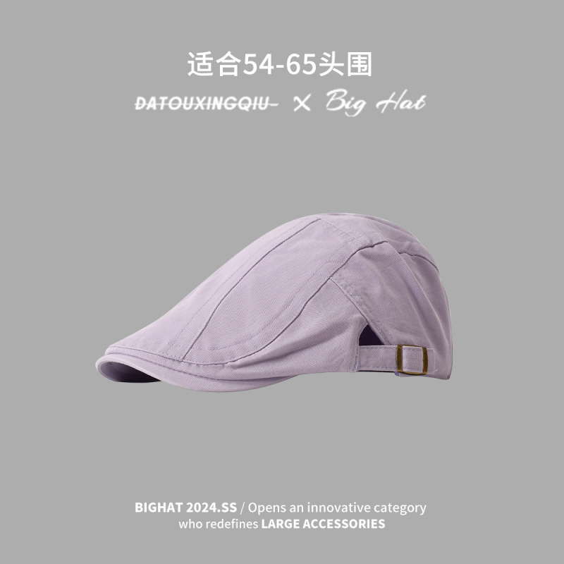 水洗牛仔前进帽女夏款夏天日系复古帽子画家帽牛仔帽贝雷帽鸭舌帽|undefined