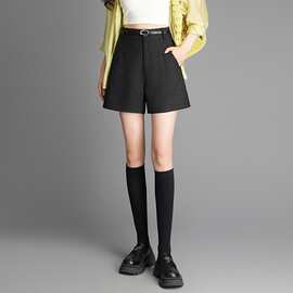 高档时尚阔腿短裤女2026年春夏季新款高腰A字直筒休闲裤外穿靴裤