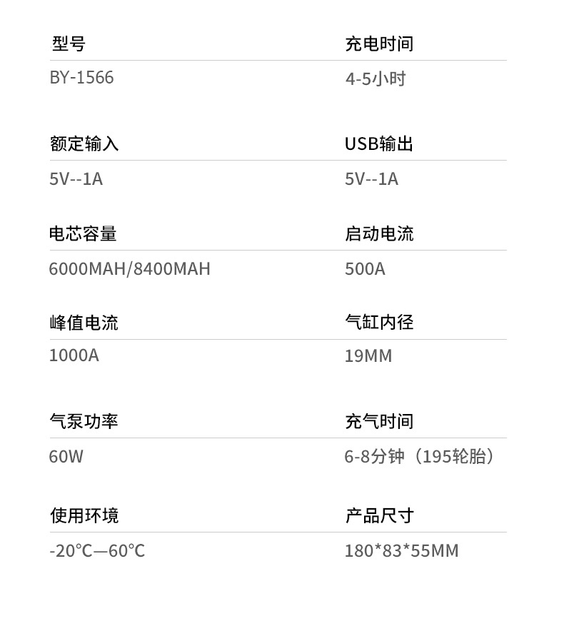 On-board air pump integrated multi-functional emergency start power supply portable car tire electric air pump