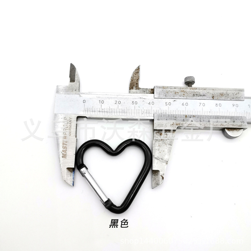 卸売りアルミニウム合金カラー愛登山ボタン45mmスポットスプリングフックバックパッククライミングボタン|undefined