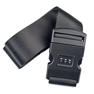 5cm webbing luggage strap black herringbone combination lock luggage strap travel luggage strap