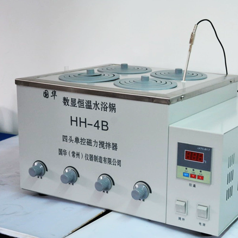 Guohua Instrument HH-4B цифровой дисплей с постоянной температурой, водяная баня, горшок с четырехголовым одноконтролем, цифровой дисплей из нержавеющей стали