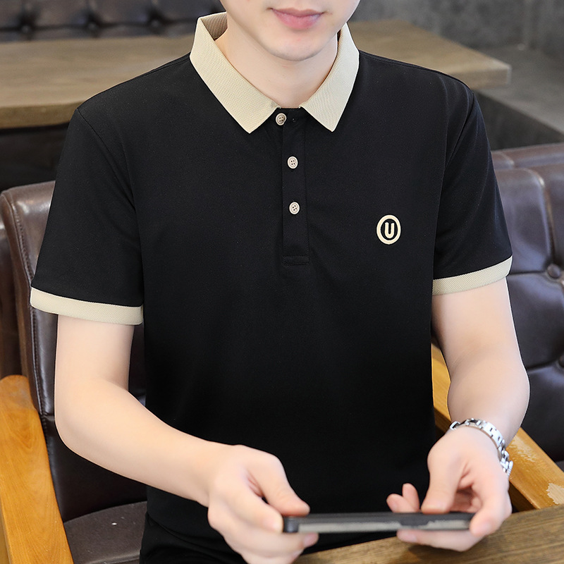 Taobaoke-5099-P26-2024 Camisa POLO de color sólido de alta calidad de verano Camiseta de manga corta para jóvenes-Verano 17